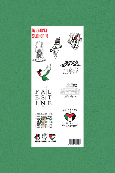 Bi Dünya Haber M10 - Filistin Davası -  Sticker Paketi