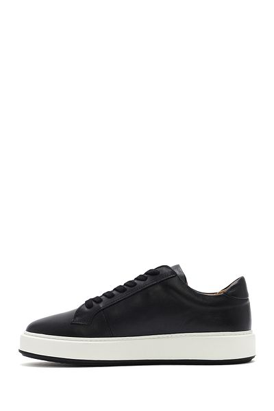 Derimod Men's Black Thick Sole Lace-Up Leather Sneaker 25Sfd 630718