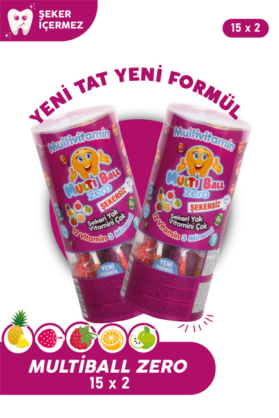 Multiball Zero 15 Adet ( 2 Li Avantajlı Paket ) Lolipop
