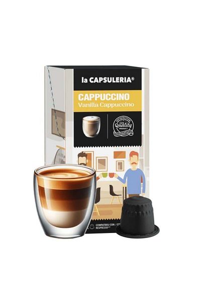 La Capsuleria Cappuccino cu Vanilie, 10 capsule compatibile Nespresso, La Capsuleria
