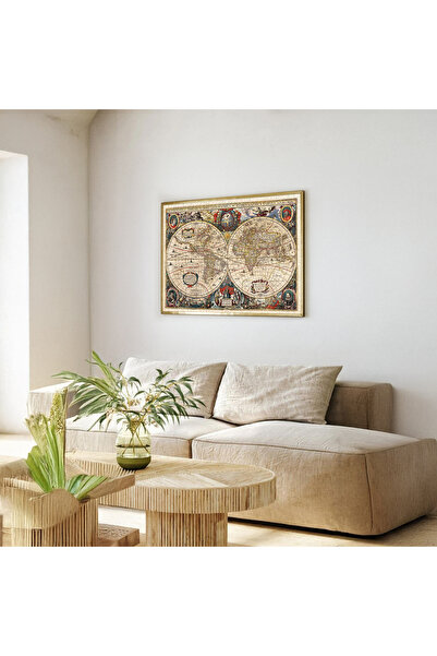 Ks Games Hendrik Hondius Vintage World Map 2000 Piece Puzzle