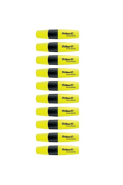 Pelikan Yellow 490 Highlighter Mark Pen 1-5 mm Box of 10