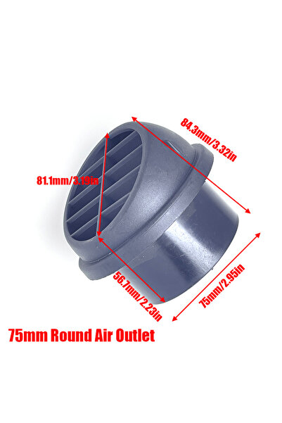 Choice9 سخان هواء ديزل FKYT-75mm، قطر 75 مم، طول 200 سم، أنبوب قناة، خرطوم، م...