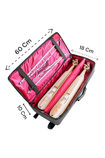 Donizetti Επαγγελματική θήκη EVALI FABRIC Gigbag Double Tenor Case - Μαύρο Χρώμα - Αδιάβροχη