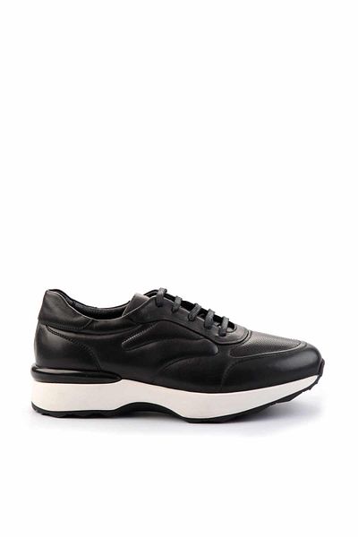 Bambi Black Printed Genuine Leather Men's Sneakers E01757167403