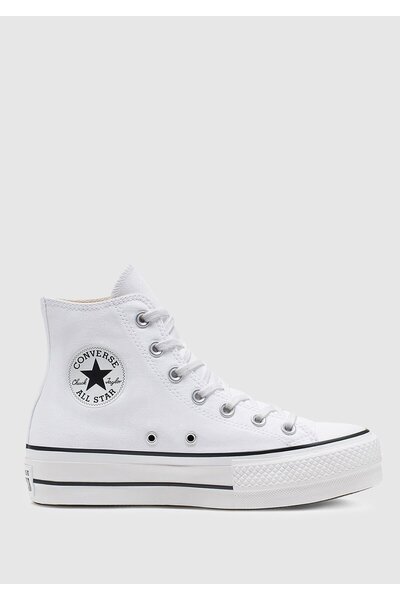 converse Chuck Taylor All Star Platform Canvas Weiße Damen Sneaker 560846C
