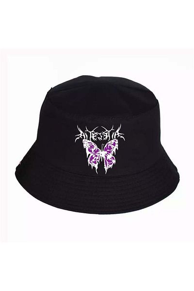 Köstebek Gloomy Butterfly Bucket Καπέλο