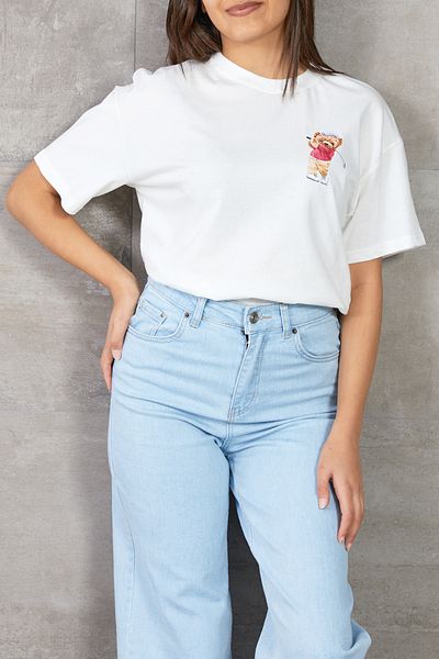 DPARİS Teddy Bear Printed T-shirt
