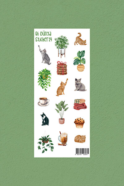 Bi Dünya Haber M24 - Kedili Hayat Sticker Seti