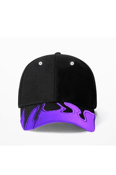 Köstebek Black Purple Flames Hat