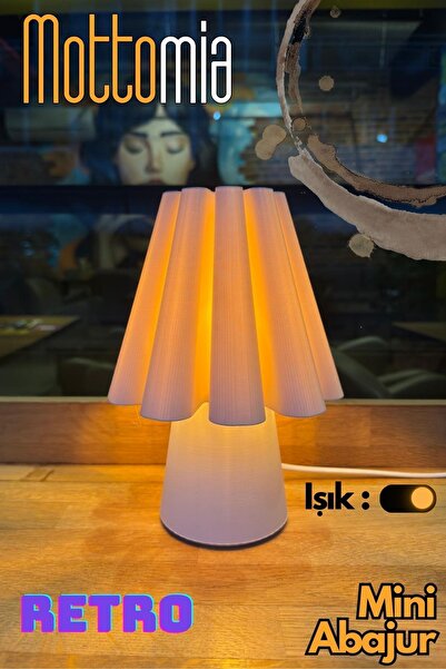 mottomia Franche Brume Mini Lampshade Retro Skirt Lampshade(24X17 cm), Stylish & Decorative Night Light