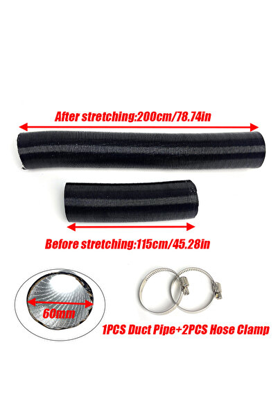 Choice سخان هواء ديزل WKG-60 مم-200 سم قطر 60 مم طول 200 سم أنبوب مجرى خرطوم مخرج عادم وصلة