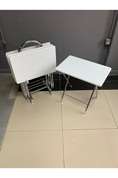 erk mobilya (DÜZ BEYAZ RENK) Çanta Sehpa, Sehpa, Zigon, 4lü Zigon, 4lü Sehpa, Çanta Zigon