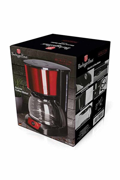 Berlinger Haus Burgundy Metallic Line Electric Drip Coffee Maker