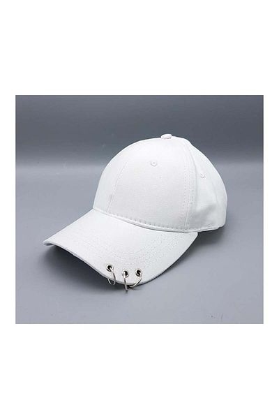 Köstebek White Piercing Hat - 3 Rings