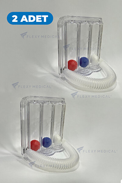 Flexy Medical Triflo Solunum Egzersiz Cihazı 2 Adet Yüksek Kalite Nefes Egzer...