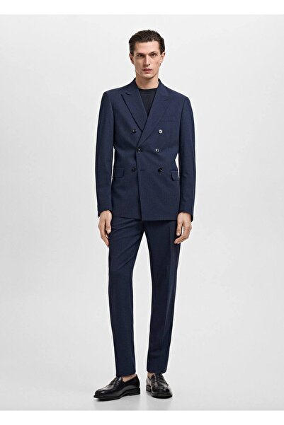 MANGO Man Slim fit Monaco kruvaze blazer ceket