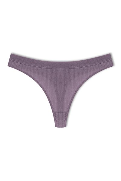 MİSTİRİK Paulo Model Ribbed Thong Slip No Marks Slip Culoare Mov