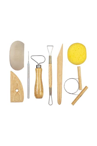 SERAMİK Gebzeli Başlangıç Seti Pottery Tools 8 Parçalı