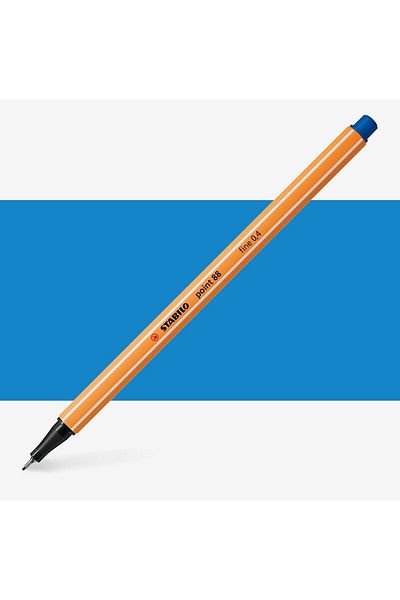 Stabilo Point 88 Fineliner Pen 0.4mm Thin Felt Tip Pen Blue
