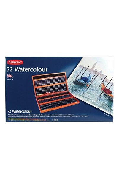 Derwent Watercolour Pencils Suluboya Kalemi 72'li Ahşap Kutu
