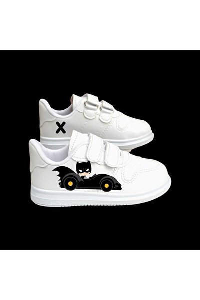 archiepet تصميم خاص لعين القطة، حذاء أسود للرجال مع شخصية باتمان للسيارة