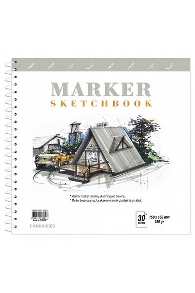 Copic Marker Notebook Sketchbook 15X15