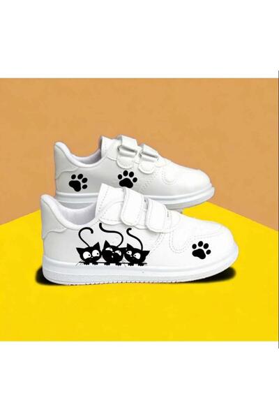 archiepet Παιδικά αθλητικά παπούτσια Cat Printed Black