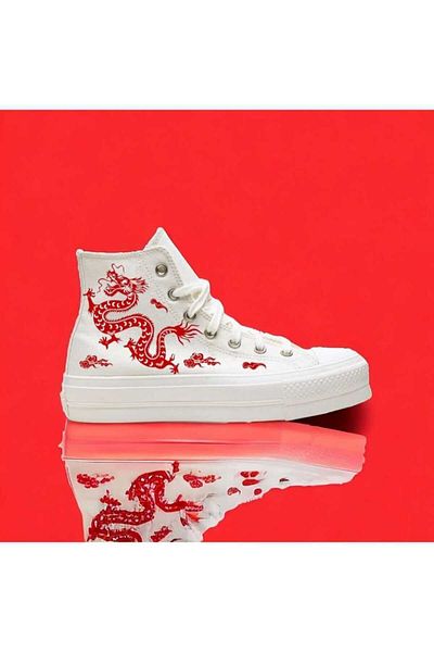 archiepet Pantofi sport pentru copii cu imprimeu dragon roșu