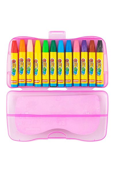 Bigpoint 12 Colored Oil Pastel Paints - Pink Boxed