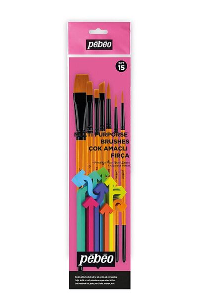 Pebeo 7 Piece Acrylic and Oil Paint Starter Detail Set (Set 15)