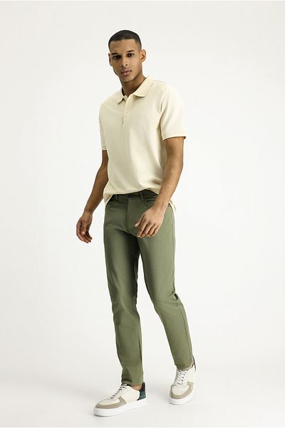 Kiğılı Slim Fit Slim Fit Lycra Canvas / Chino Trousers