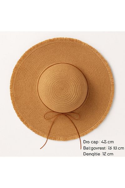 Avantaj Kapıda ®   Women's Straw Summer Hat – Wide Brim, Bow, Special Design Models