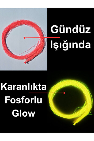ea genset Kırmızı Fosforlu Karanlıkta Parlayan, Glow Ultraviyole UV Neon Çapa...