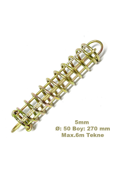 Somay Store Halat Esnetme Yayı Sarı Galvenizli Ø 5mm Max. 6 Mt Tekne Ø : 50mm Boy : 270mm