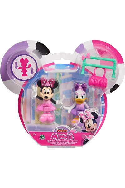 Disney Minnie Mouse Ve Daisy 2 Li Figür Paketi Pembe Mınnıe Mouse Ve Çantası