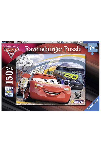 RAVENSBURGER 150 قطعة من ألغاز سيارات ديزني سيارات مقاس XXL للأطفال من سن 7 سنوات فما فوق