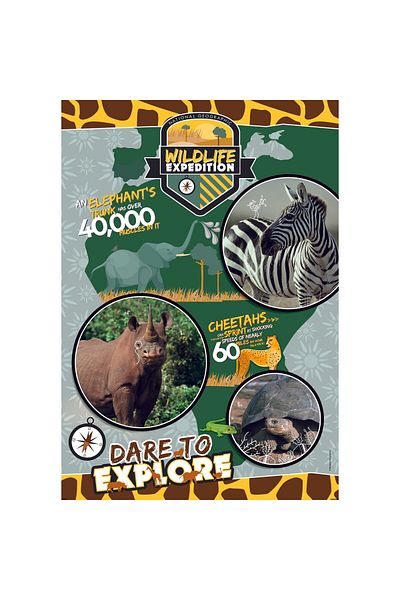 RAVENSBURGER Clementoni Puzzle - 180 Pieces for National Geographic Kids Wildlife Expedition 29207