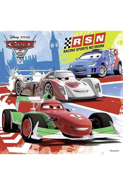 RAVENSBURGER 3 Pieces 49 Piece Puzzle Disney Cars 5 Years Old and Above Children's Puzzle Series