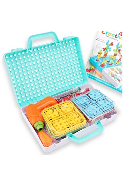 Genel Markalar Birlik Oyuncak Eğitici Matkaplı Creative Puzzle 340 Parça 3d Stem