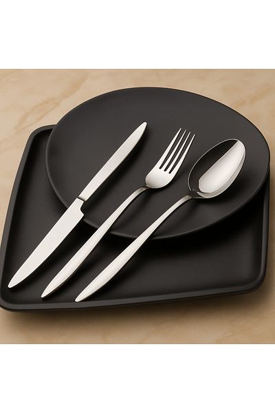 DMR LİFE Gold Dine 60 Pieces |   Dinner Set |   Simple |   12 Personality |   18/10 Stainless Steel