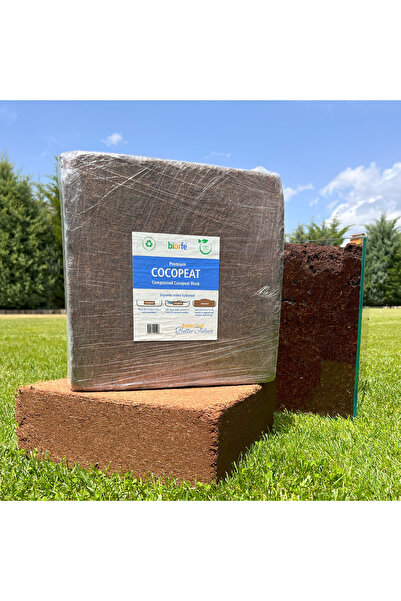 Biorfe Premium Cocopeat, Sıkıştırılmış Hindistan Cevizi Torfu - 5 Kg