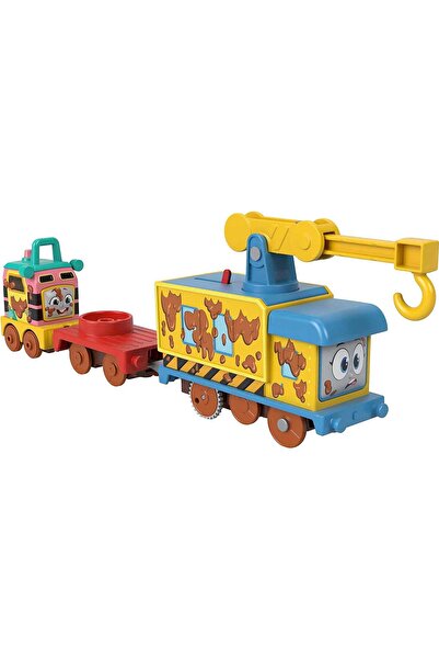 FISHER PRICE Thomas Ve Arkadaşları Pilli Motorlu Büyük Trenler Vinç Grue Thomas Pilli Motorl