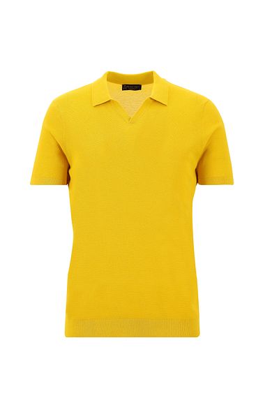Abdullah Kiğılı Cotton Polo Neck Regular Fit T-Shirt