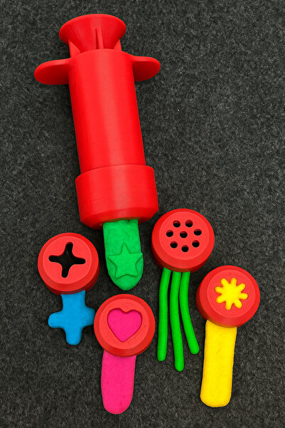 ESL Decor Çocuklar İçin Eğlenceli Şırınga Şeklinde Hamur ve Oyun Hamuru Şekil...