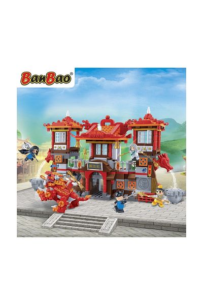 Banbao 805 قطعة من مجموعة ليغو دراغون كاسل نينجا ليغو المتوافقة مع مجموعة ماكسي ليغو