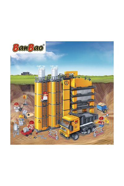 Banbao City Construction Site with 552 Pieces Compatible with Lego Lego Set Mega Set