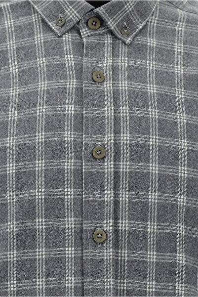 Abdullah Kiğılı Uzun Kol Regular Fit Ekose Oduncu Pamuklu Gömlek