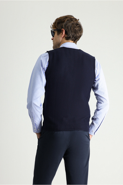 Kiğılı Бавовняний трикотажний жилет