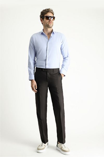 Kiğılı Techno-Line Long Sleeve Slim Fit Slim Fit Classic Shirt